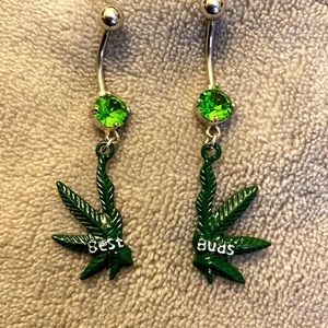 Best buds friendship belly button rings